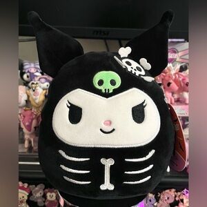 Kuromi Skeleton 6.5" Halloween Sanrio Squishmallow Stuffed Plush Toy